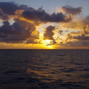 Sunset in North Sea