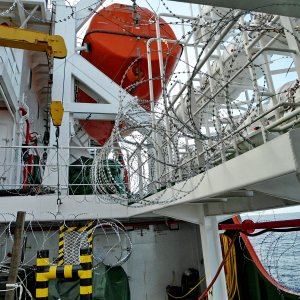 DSV AVIANNA ANTI-PIRACY MEASURES ON DECK