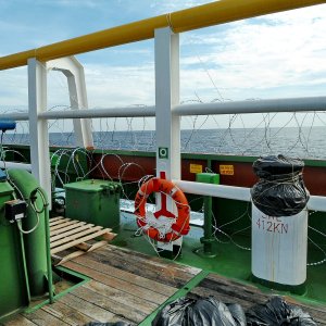 DSV AVIANNA ANTI-PIRACY MEASURES ON DECK