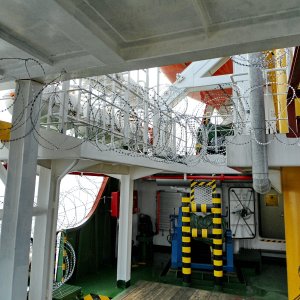DSV AVIANNA ANTI-PIRACY MEASURES ON DECK