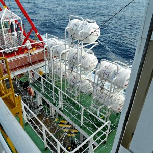 DSV AVIANNA ANTI-PIRACY MEASURES ON DECK