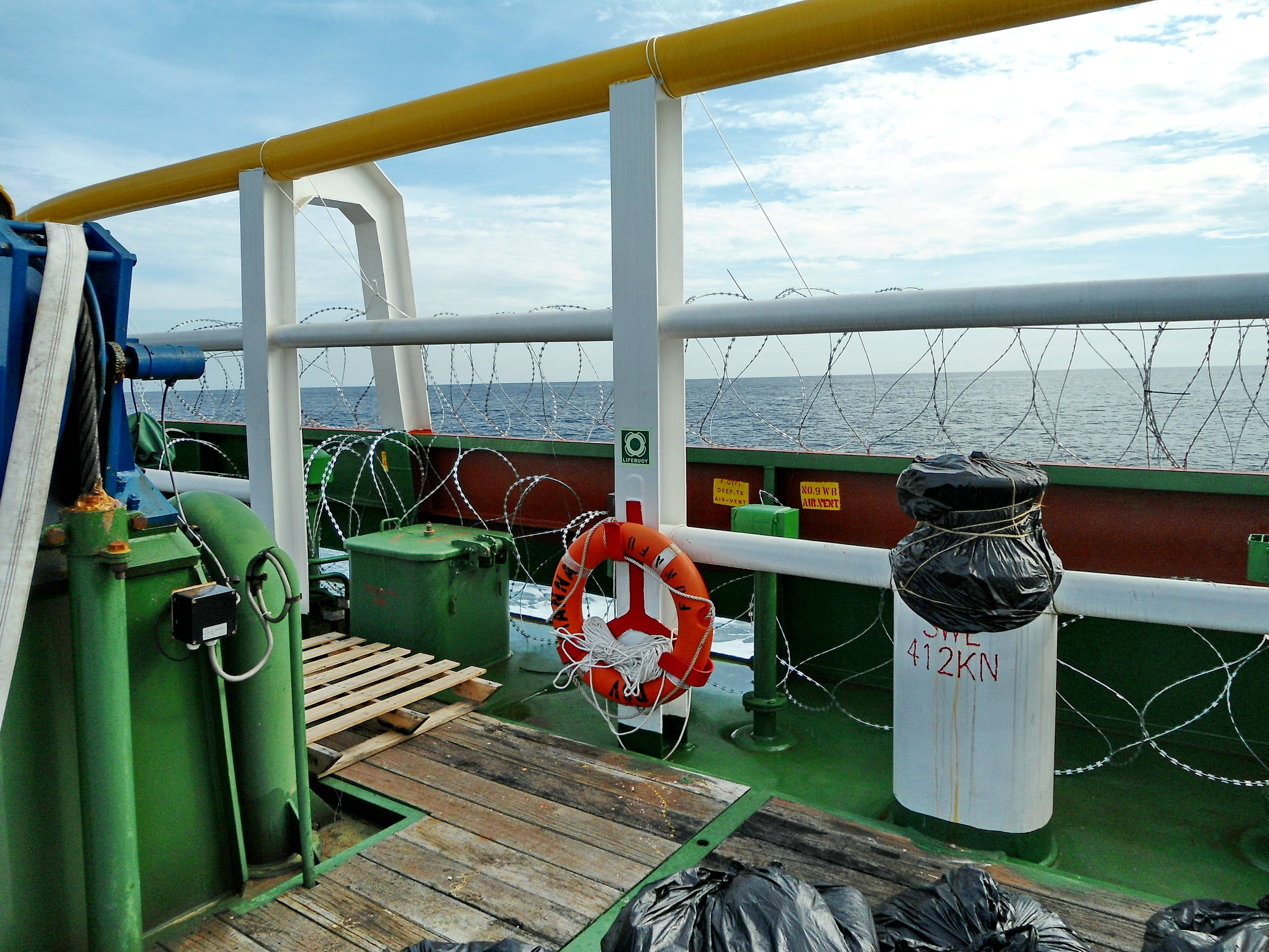 DSV AVIANNA ANTI-PIRACY MEASURES ON DECK