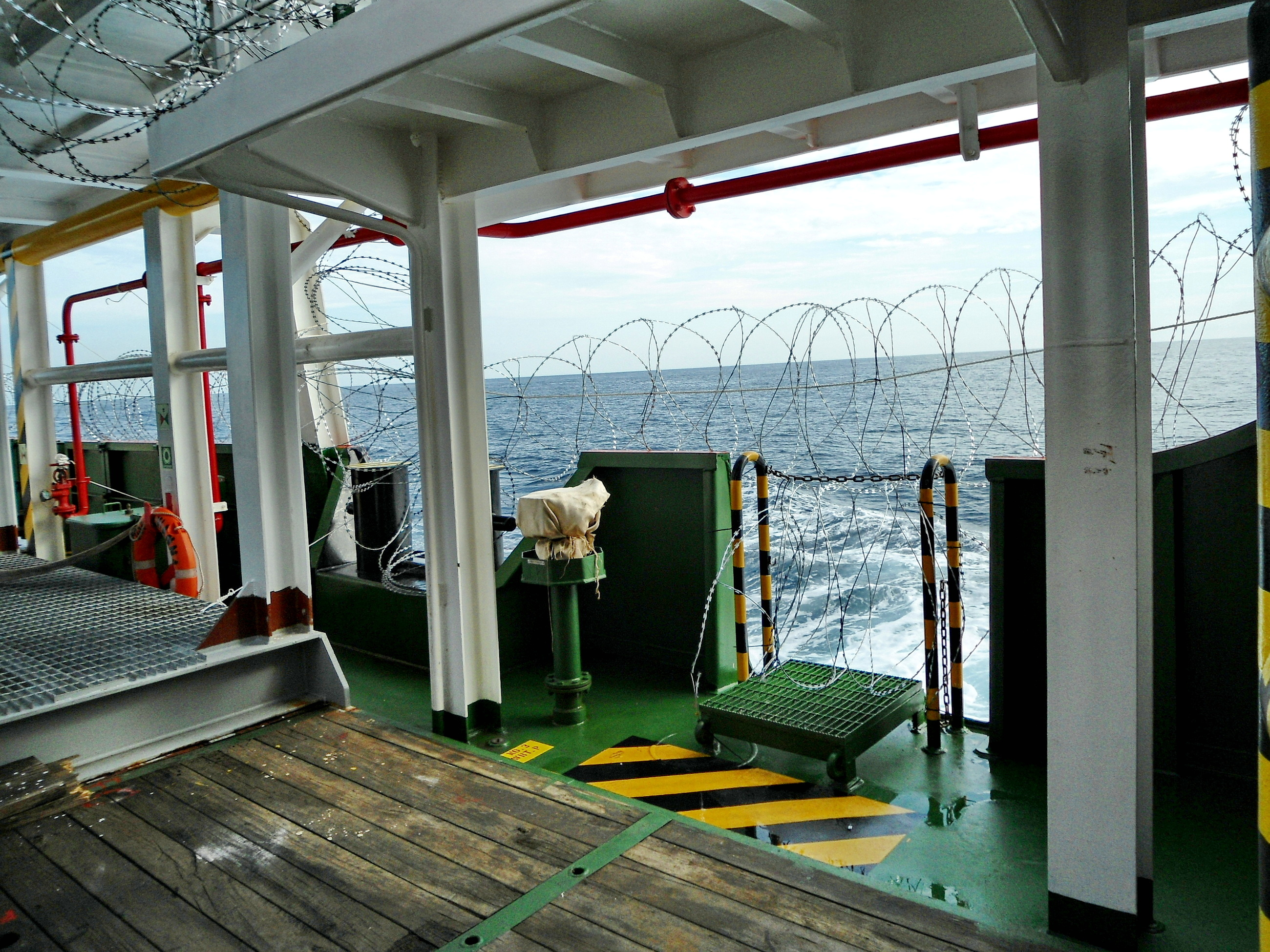DSV AVIANNA ANTI-PIRACY MEASURES ON DECK