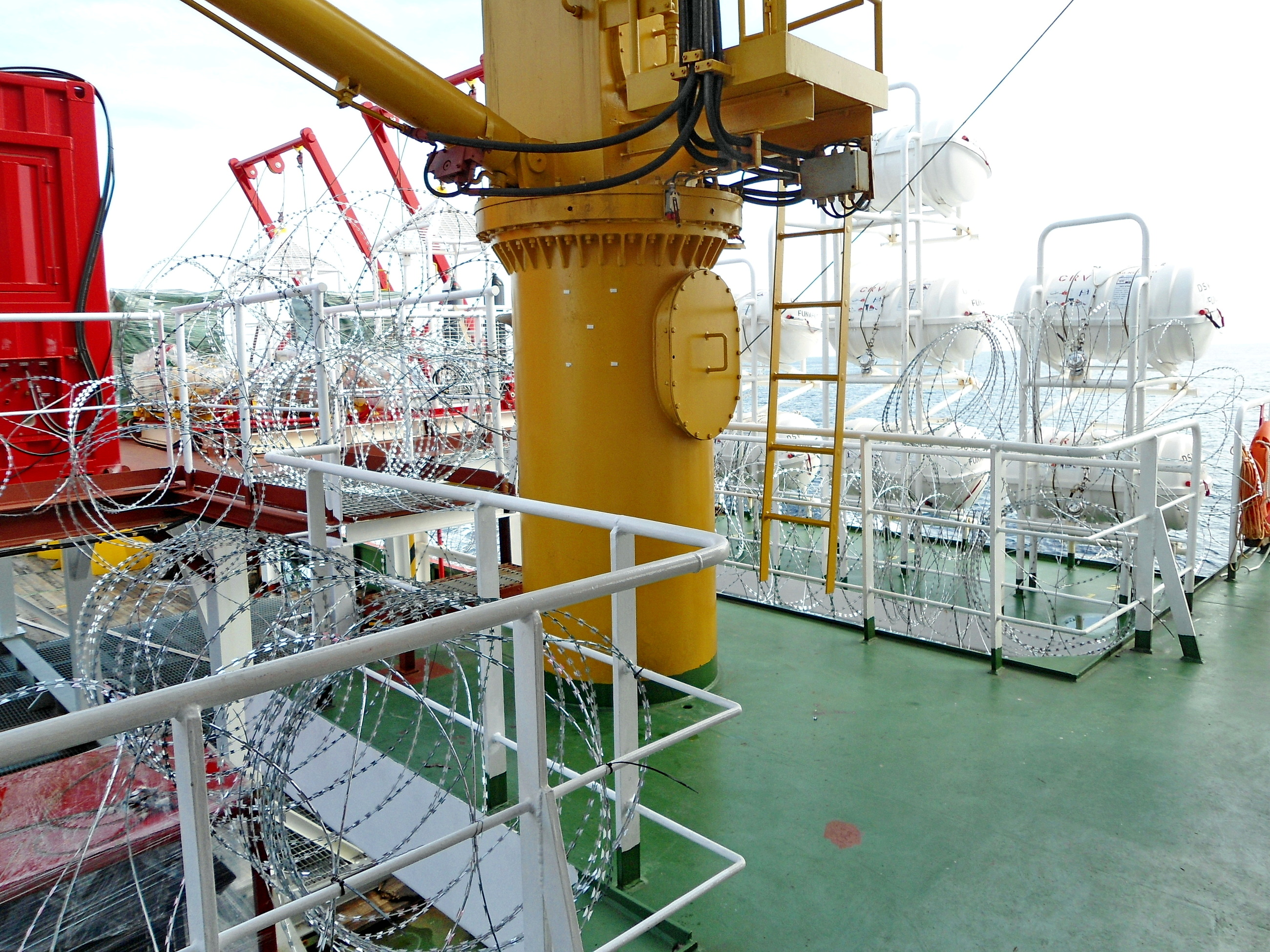 DSV AVIANNA ANTI-PIRACY MEASURES ON DECK