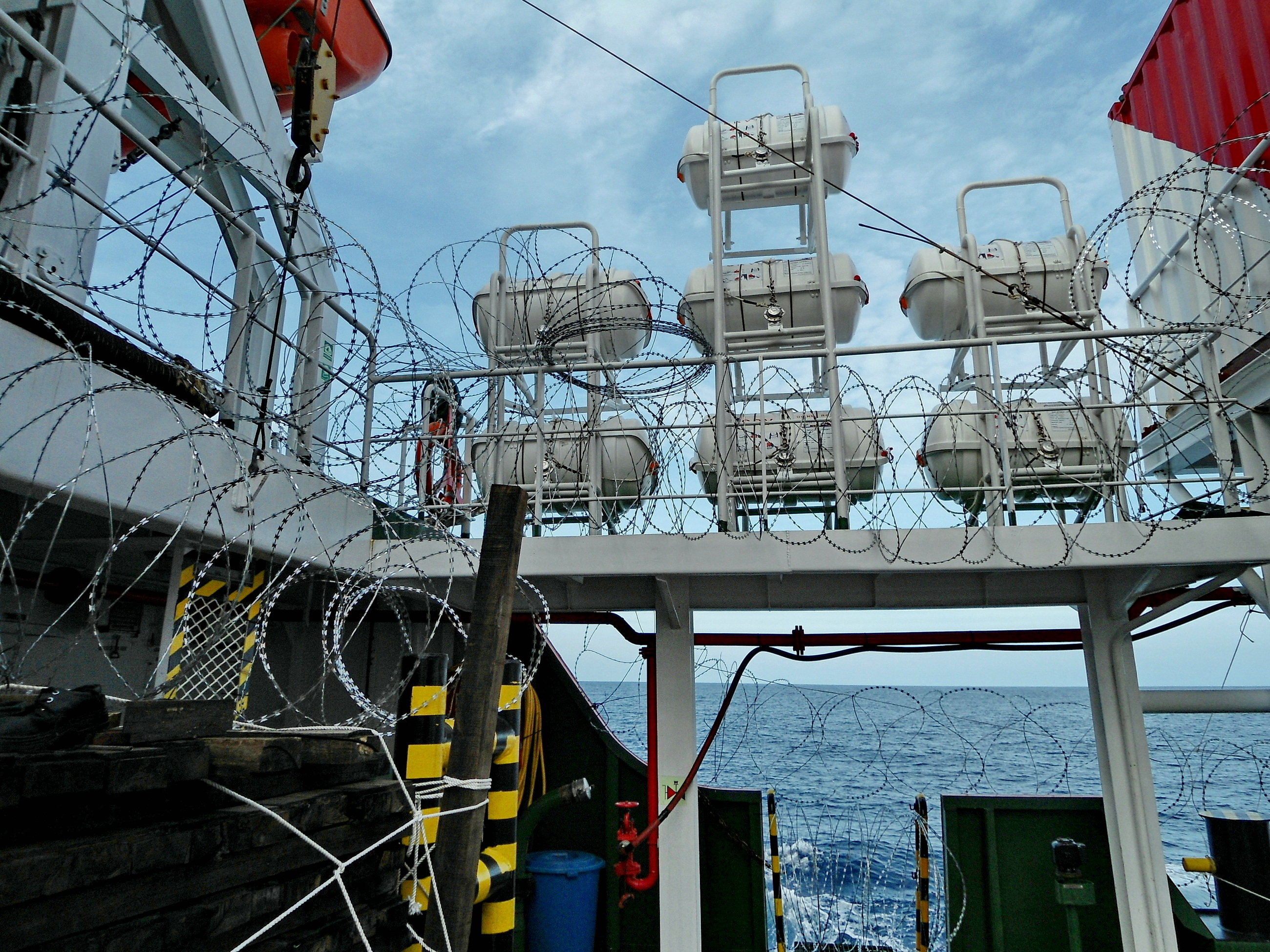 DSV AVIANNA ANTI-PIRACY MEASURES ON DECK